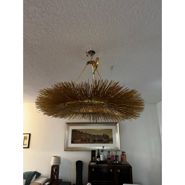 Gold Visual Comfort Strada Ring Chandelier in Gild For Sale - Image 8 of 11