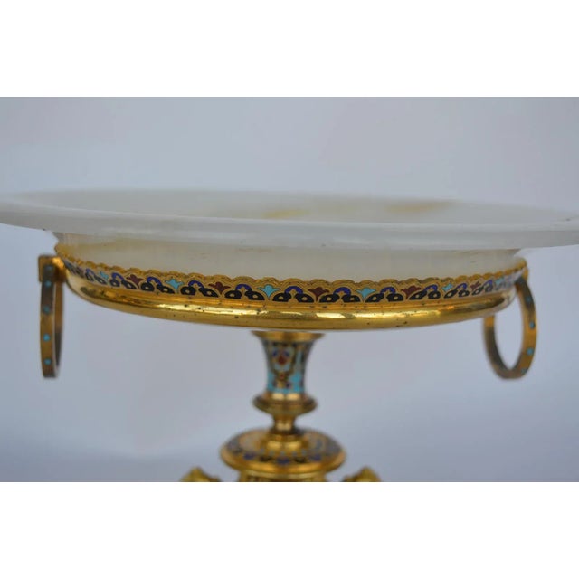 French Champleve Centerpiece Tazza For Sale - Image 3 of 7