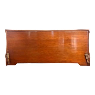 1960s Vladimir Kagan Style Sculpted Mid Century Modern Atomic King Size Headboard For Sale
