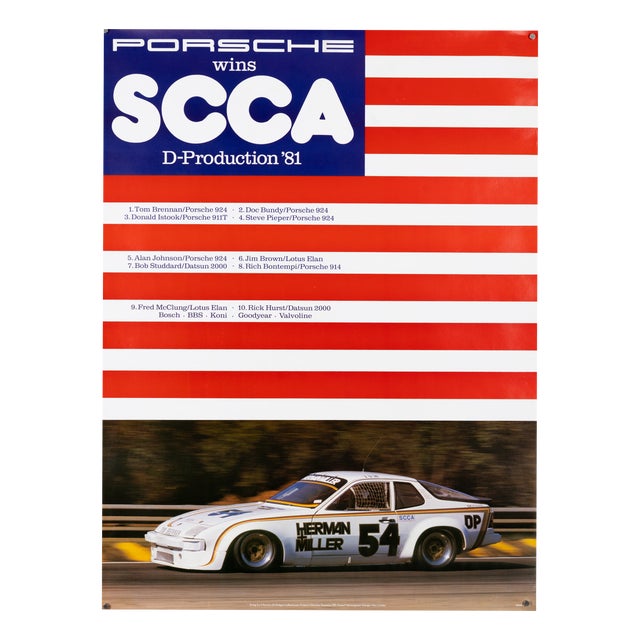 Original Porsche Poster by Werbeagentur Strenger For Sale