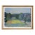 Mid-Century Modern 'Fields Beyond' Vintage Swedish Semi-Abstract Landscape Oil Painting, Framed For Sale