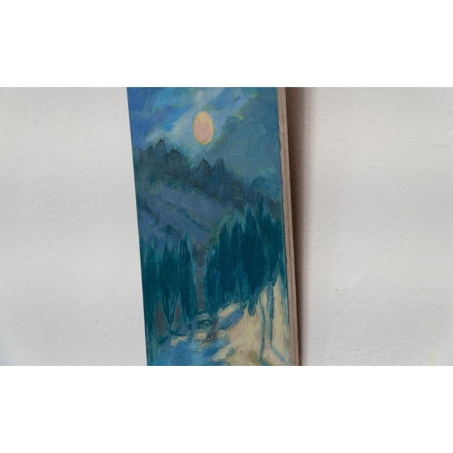 Sula Repani, Full Moon, 2022, Oil on Wood Panel For Sale - Image 6 of 11