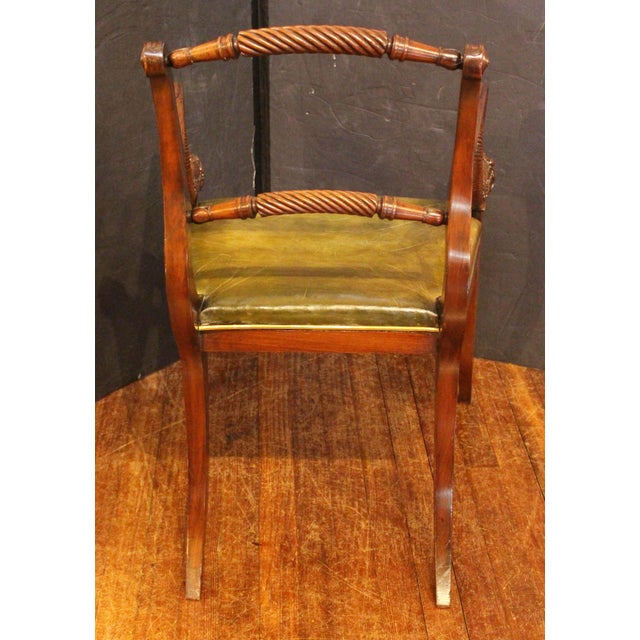 Traditional Circa 1815 Scottish Regency Period Desk or Library Chair For Sale - Image 3 of 13