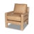 Animal Skin Moss Home Rita Chair 30"W, Fargo Oatmeal For Sale - Image 7 of 7