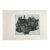 Mid Century Modern Abstract Architectural Lithograph Print For Sale