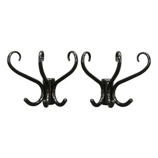 Bentwood Wall Hooks, Czechoslovakia, 1940s, Set of 2 For Sale