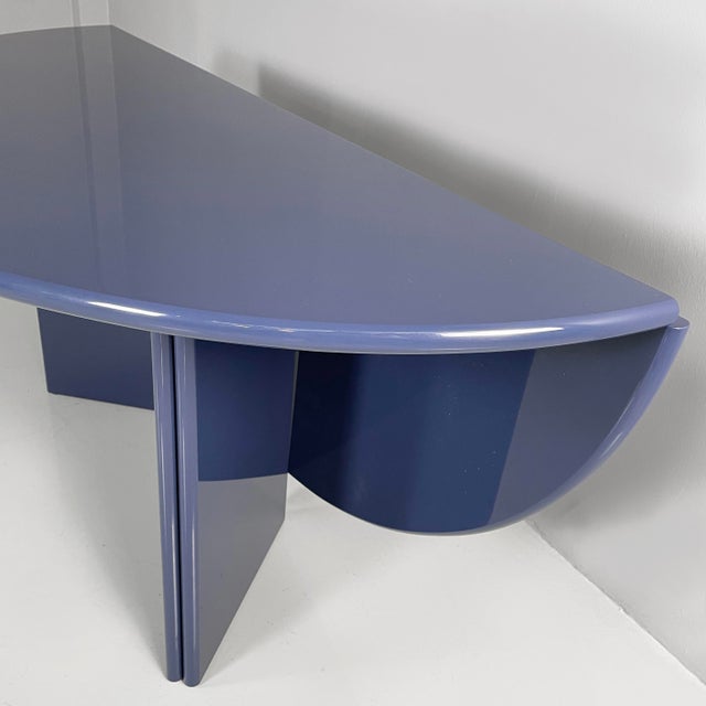 Italian Modern Light Blue Wood Antella Dining Table by Kazuhide Takahama for Cassina, 1970s For Sale - Image 10 of 17
