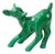 Large Green Ceramic Fawn Bambi, 1960s For Sale