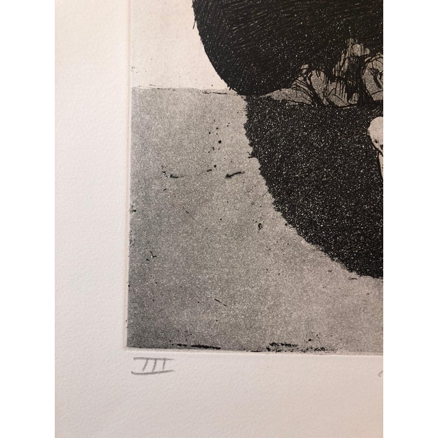 Surrealism Jack Zajac, Surrealist Figurative Aquatint Etching California Modernist Sculptor Artist For Sale - Image 3 of 5