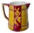 19th Century Antique Wedgwood Scales & Floral Majolica Creamer For Sale - Image 5 of 7