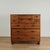 Impressive 19th century campaign chest handcrafted in exotic camphor wood with eight drawers, brass hardware and turned...