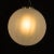 Extra Large Italian Murano Glass Hand Blown Frosted Drop Pendant with Brass Details, 1970s For Sale - Image 4 of 12