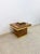Milo Baughman Mid 20th Century Milo Baughman Style Burlwood Brass Trim Side Table Vintage MCM Postmodern Accent For Sale - Image 4 of 11