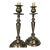 Vintage Tall Silver plateCandle Holder Pair For Sale