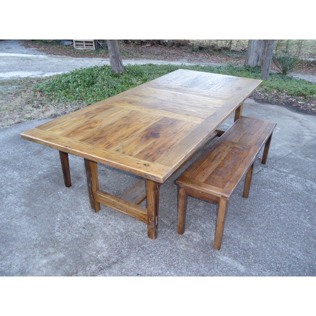 1800's Real McCoy Americana Table / Chestnut Large For Sale - Image 9 of 10