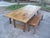 1800's Real McCoy Americana Table / Chestnut Large For Sale - Image 9 of 10