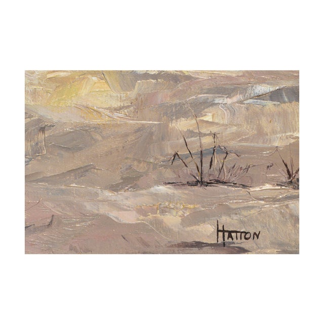 Mid Century California Plein Air Dry Creek Landscape by Hatton For Sale - Image 4 of 5