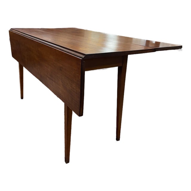 Late 20th Century Eldred Wheeler Solid Maple Drop-Leaf Dining Table For Sale
