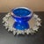 1980s Signed Kosta Boda G Wharff Cobalt Blue Single Votive Holder From Sweden For Sale - Image 5 of 6