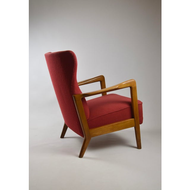Danish Sofa and Lounge Chair by Søren Hansen for Fritz Hansen, 1940s, Set of 2 For Sale - Image 12 of 18