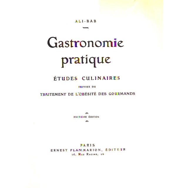 Traditional "Gastronomie Pratique: Etudes Culinaires" 1950 Ali-Bab For Sale - Image 3 of 9