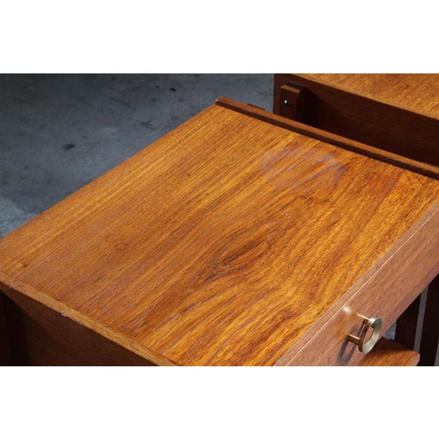 Mid-Century Danish Teak Bedside Tables, 1960s, Set of 2 For Sale - Image 17 of 18