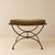 Mid-Century Modern Neoclassical Curule Stool in Patinated Metal, 1960s For Sale - Image 3 of 5