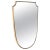 Large Italian Brass Shield-Shaped Mirror by Gio Ponti, 1950s For Sale - Image 13 of 13