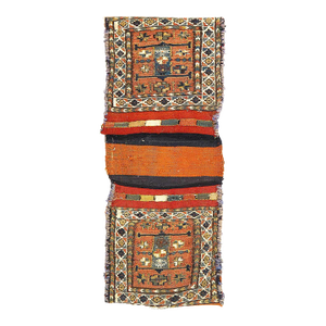 Pasargad DC Vintage Persian Hand Knotted Shiraz Saddle Bag