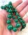 Mid 20th Century Green Nephrite Jade and Goldtone Spacer Beaded Necklace - 23" For Sale - Image 4 of 5