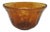 Indiana Harvest Grape Style Amber Glass Punch Bowl For Sale