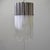Pendant chandelier attributed to Carlo Nason, composed of 14 tubular glass elements with steel bases. The chandelier is...