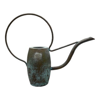 Vintage Copper Metal Mini Bonsai Watering Can For Sale