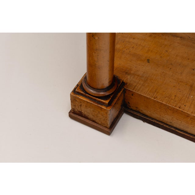 Wood Marble Top Console, 1850 For Sale - Image 7 of 10