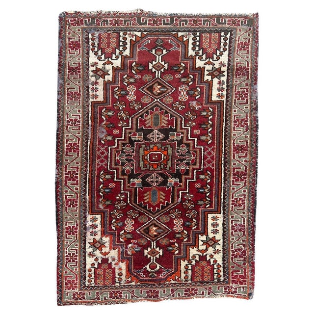 Mid-Century Hamadan Rug, 1950s For Sale - Image 18 of 18