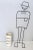 Beige Varnished Metal and Brass Umbrella Stand, 1950s For Sale - Image 4 of 15