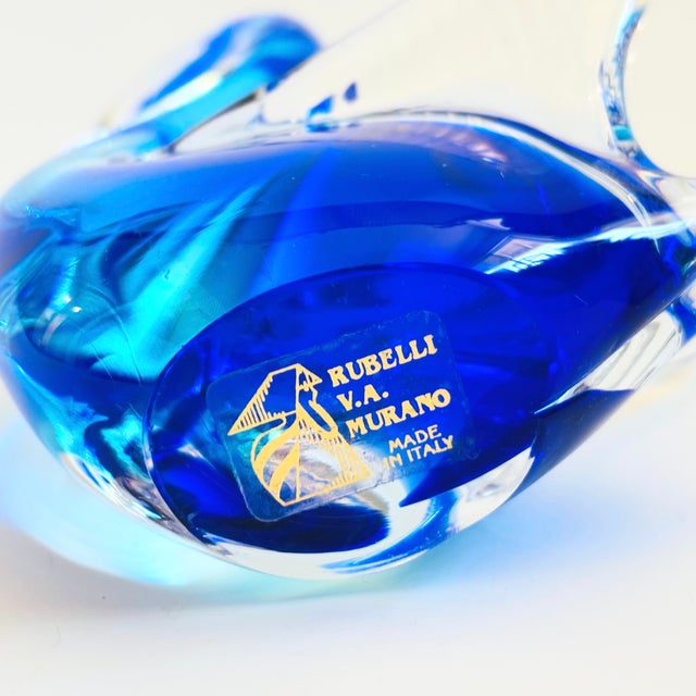 Rubelli Va Murano Art Glass Swan For Sale - Image 9 of 9