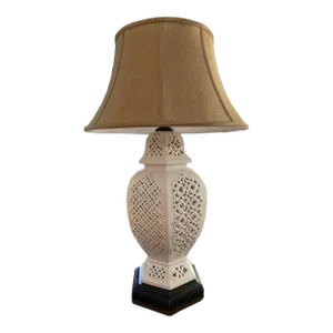 1970’s Italian Porcelain Blanc De Chine Ginger Jar Table Lamp