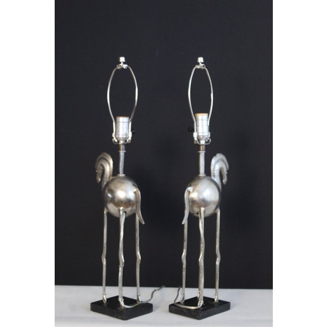Silver Early 20th Century Tyndale Influence Trojan Horse Lamps - a Pair For Sale - Image 8 of 11