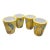 Set of Four, Hand-Painted Italian Limoncello Glasses For Sale