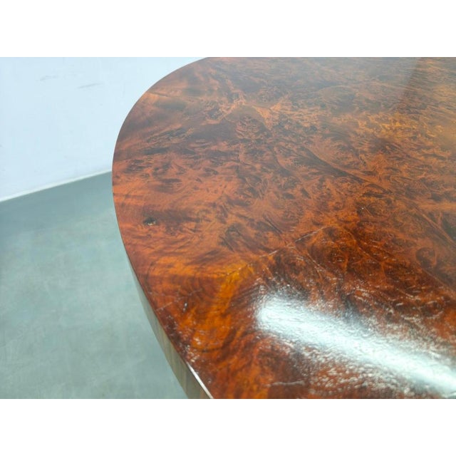 Art Deco Walnut Veneer Coffee Table, Czechoslovakia, 1930s For Sale - Image 9 of 14