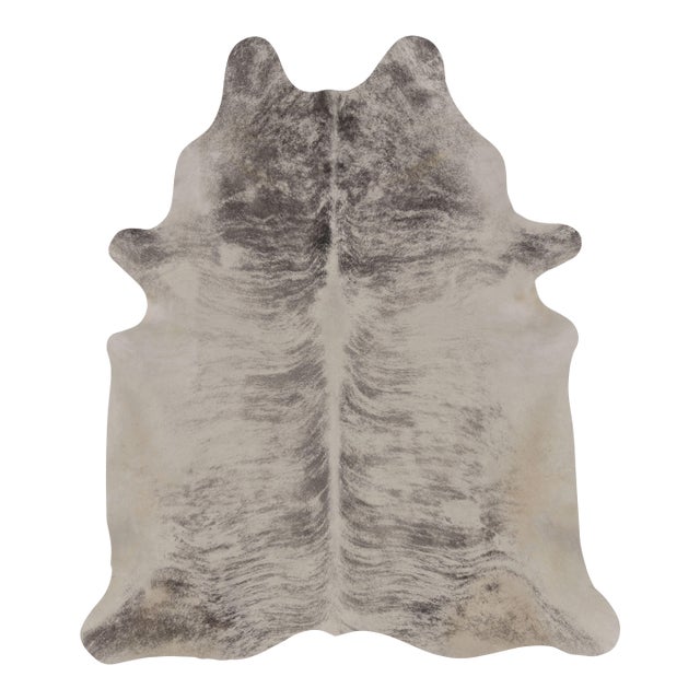Rug & Kilim’s Large Cowhide Rug in Light Gray and Cream Tones For Sale