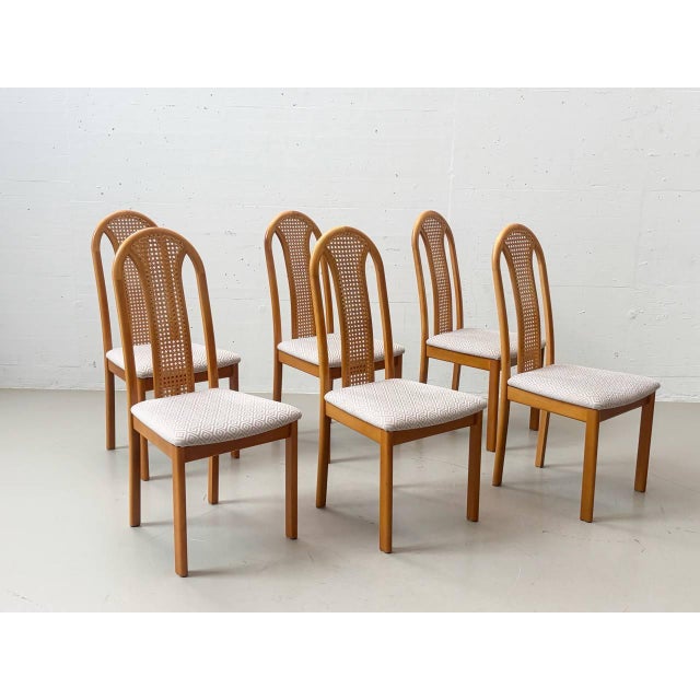 Vintage Dining Chairs with Viennese Caning from Lübke, 1980s, Set of 6 For Sale - Image 18 of 18