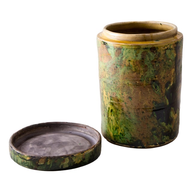 Grottaglie Ceramic Vase, Italy, 19th Century For Sale