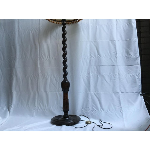 Wooden Spiral Floor Lamp, 1940s For Sale - Image 17 of 18