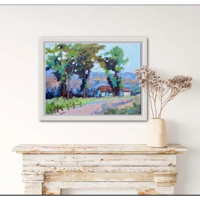 Eucalyptus Trees, Modern Impressionist Landscape Oil Painting For Sale In Reno/Lake Tahoe - Image 6 of 8