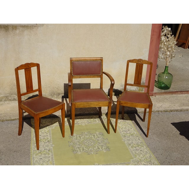 Vintage Art Deco Bridge Chairs, 1940s, Set of 3 For Sale - Image 14 of 18