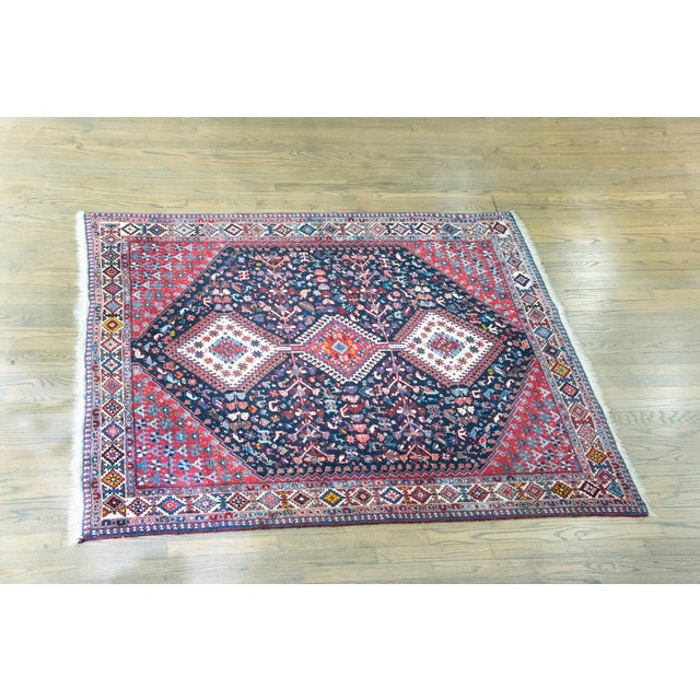 Vintage Persian Shiraz Rug For Sale - Image 13 of 16