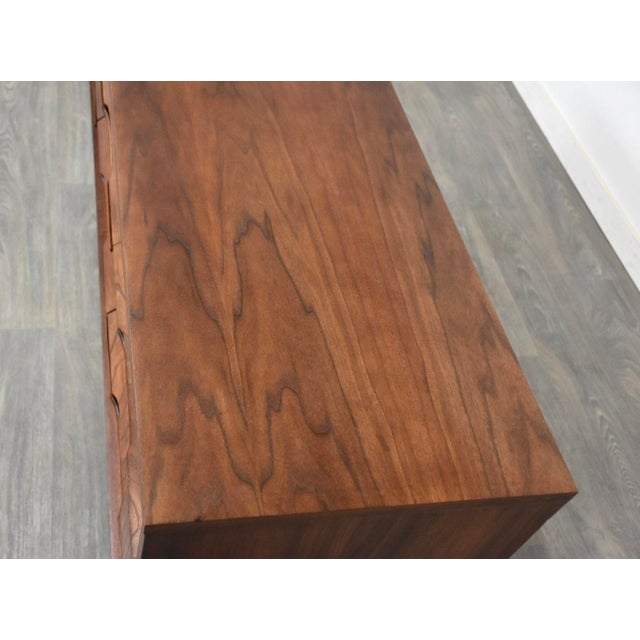 Mid-Century Modern 1960s Refinished Walnut Mid Century Dresser For Sale - Image 3 of 9