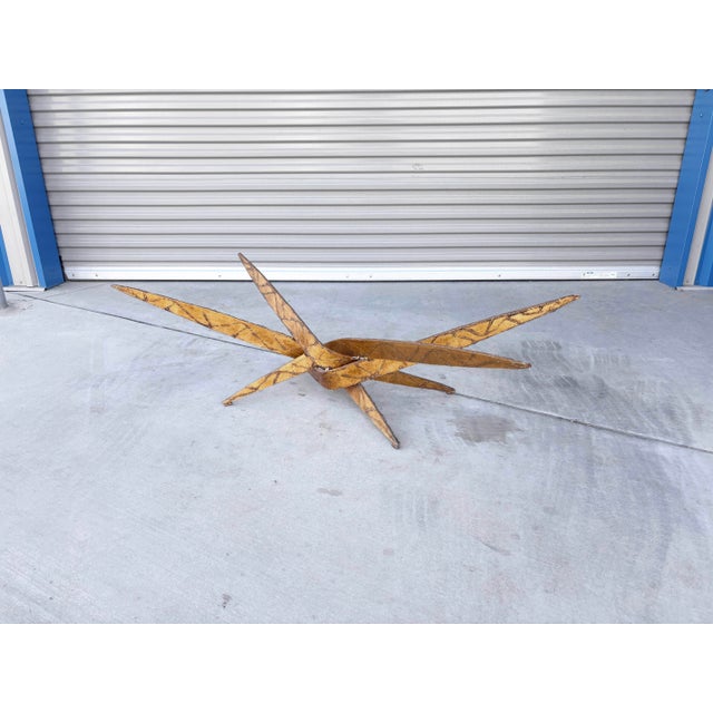 Silas Seandel Mid-Century Sculptural Brass and Glass Coffee Table, 1970s For Sale - Image 13 of 14